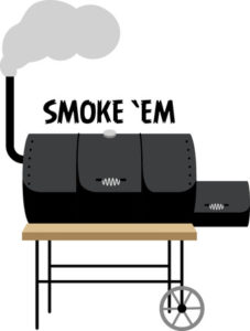 Illustrated Smoker Grill